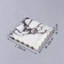 GobekUsa Calacatta Viola Marble Tray: Luxury Vanity & Kitchen Decor Tray