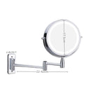 GobekUsa LED Light Makeup Mirror 10X Magnification Double Side Touch Dimming
