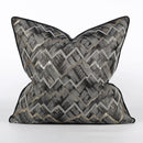GobekUsa Jacquard High-end Cushion Cover 45x45cm Black Gold Decorative Pillowcase