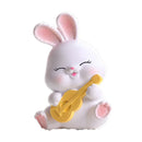 GobekUsa Cute Bunny Figurine Sculpture for Home Decor - Modern, Chubby Rabbit Art Ornament