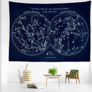 GobekUsa Cosmic Constellation Compass Tapestry: Abstract Psychedelic Witchcraft Wall Hanging