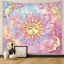 GobekUsa Astrology Chart Tarot Tapestry Wheel Sun Moon Tree Mushroom Wall Hanging