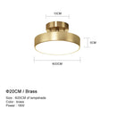 GobekUsa Brass LED Ceiling Chandelier: Adjustable, Modern Fixture for Bedroom, Living Room, Kitchen, Aisle.
