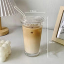 GobekUsa Glass Straw Cup - Elegant Japanese Style Milk Coffee Tea Wedding Gift