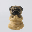 GobekUsa Bulldog Resin Statue Yoga Sculpture Miniature Figurine Home Garden Decor
