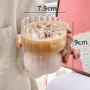 GobekUsa Clear Glass Coffee Cup Set - Heat-Resistant Borosilicate, Ideal for Hot/Cold Drinks