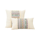 GobekUsa Handmade Tassel Cushion Cover Retro Jacquard Patchwork Fringed Pillow Cover