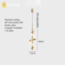 GobekUsa Gold Copper LED Wall Sconce for Bedroom Living Room Hallway
