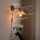 GobekUsa Japanese Style LED Glass Copper Wall Lamp Sconce for Restaurant, Bar, Bedroom, Bathroom