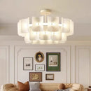 White Wabi Sabi Acrylic Pendant Chandelier