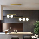 GobekUsa Glass Ball LED Chandeliers for Home Dining Kitchen Office Decor Lighting
