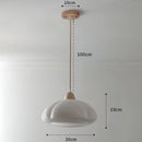 GobekUsa Glass Pumpkin Chandelier for Restaurant Balcony and Bedroom Lighting