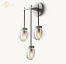 GobekUsa Crystal LED Wall Sconce: Elegant Bedroom Living Room Bathroom Lighting Fixtures