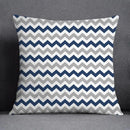 GobekUsa Blue Geometric Floral Design Pillowcase - Modern Home Decor Cushion Cover