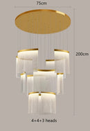 GobekUsa Elegant LED Ceiling Chandelier for Modern Bedroom and Dining Room