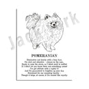 GobekUsa Dog Breed Poetry Poster Collection: Vizsla, Pomeranian, Manchester Terrier, and More