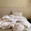 GobekUsa Egyptian Cotton Print Bedding Set - Queen King Ru Size Sheets Pillowcases Blanket Cover