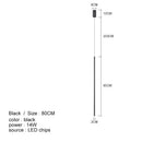 GobekUsa LED Line Chandelier: Nordic Creative Lighting for Living Room & Bedroom