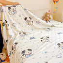 GobekUsa Cartoon Milk Velvet Blanket: Soft Coral Fleece Summer Sofa Cover & Queen Blanket