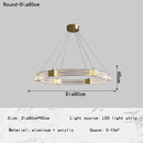 GobekUsa LED Chandelier with Acrylic Lampshade for Living Room Dining Bedroom Lighting