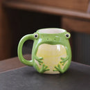 GobekUsa Cute Cartoon Animal Ceramic Mug Kids Breakfast Cup Christmas Gift