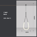 GobekUsa Art Deco Gold Black LED Designer Pendant Light for Dinning Room