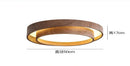 GobekUsa Japanese Walnut Bedroom Ceiling Light Wabi-Sabi Wood Grain Eye Protection Study Light.