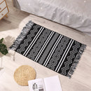 GobekUsa Bohemian Tassel Rug - Retro Hand Woven Carpet for Home Decor