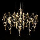 GobekUsa Crystal Chandelier Ceiling Pendant Light for Living Dining Bedroom Home Lighting