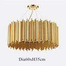 GobekUsa Gold Stainless Steel Chandelier LED Project Lamp