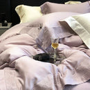 GobekUsa 1200TC Luxury Embroidery Bedding Set with Wide Edge & Lyocell Cotton Brushed Fabric