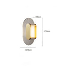 GobekUsa Elegant Glass Wall Lamp for Bedroom, Living Room - Retro Designer Luxury Lighting