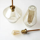 GobekUsa Glass Chandelier Lighting for Home Dining Room Kitchen Decor Pendant Lights