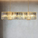 GobekUsa Luxe E14 LED Crystal Pendant Chandelier: Elegant Dining Room Lighting