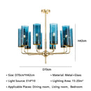 GobekUsa American Lustre Glass Chandelier LED Pendant Light Fixture