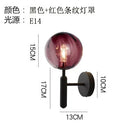 GobekUsa Glass Ball LED Wall Lamp Modern Bedroom Beside Light Fixture