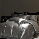 GobekUsa Luxe French Lace Edge Bedding Set: Silky Lyocell Cotton Duvet Cover, Sheet & Pillowcases