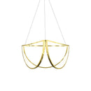 GobekUsa Gold Chandelier LED Indoor Lighting for Living Room & Bedroom