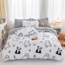 GobekUsa Animal Pattern Bedding Set - King/Queen Size Quilt Set for Comfortable Home.