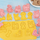 GobekUsa 3D Dog Cookie Cutters Set, Biscuit Mold, Decorating Tools, DIY Cartoon Press