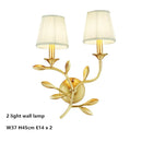 GobekUsa Gold Copper Chandelier with Fabric Shades & LED Lighting