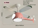 GobekUsa Helicopter Ceiling Fan Chandeliers: Nordic Creative Kids Room Decor Lamp