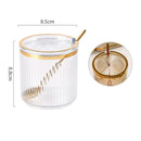 GobekUsa Acrylic Seasoning Jar Set with Tray - Kitchen Storage Organizer