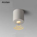 GobekUsa 5W LED Sensor Downlight: Human Body Detection, White, Anti-glare, Surface Mount