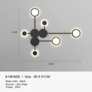 GobekUsa Black Gold LED Wall Lamp for Indoor Bedroom Living Room Stairs Bar