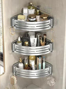 GobekUsa Corner Shelf Organizer - Bathroom & Kitchen Storage Solution