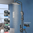 GobekUsa LED Rain Shower Set with Digital Display & Bidet Mixer Faucet