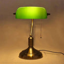 GobekUsa Glass Lampshade Bank Desk Table Lamps White Green LED Light E27