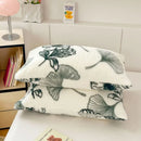 GobekUsa Cozy Winter Plush Pillowcase: Nordic Printed Milk Velvet Soft Home Decor
