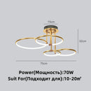 GobekUsa Gold Luxury Ring Pendant Chandelier for Modern Villa and Home Decor